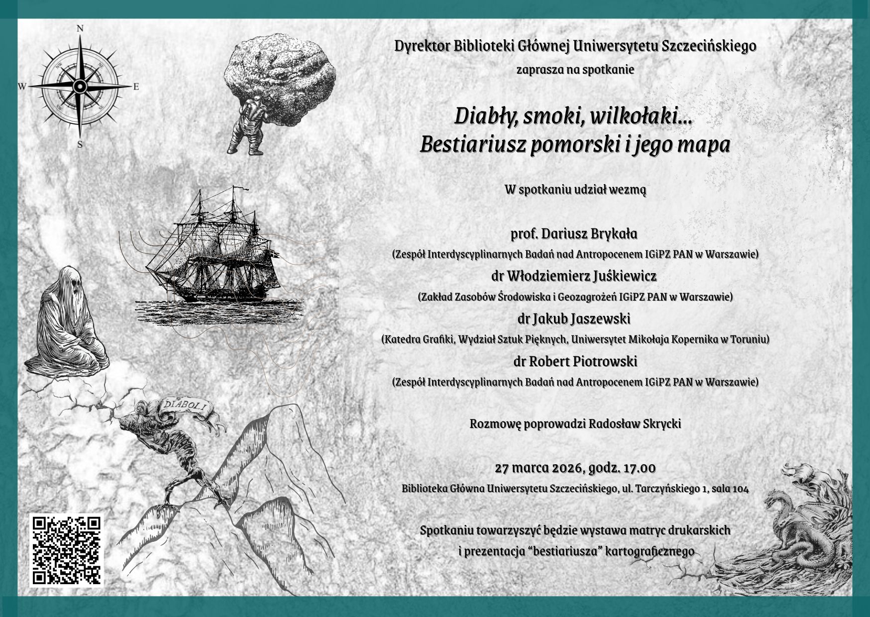 Diabły, smoki, wilkołaki… Bestiariusz pomorski i jego mapa (27.03.2026 r.)