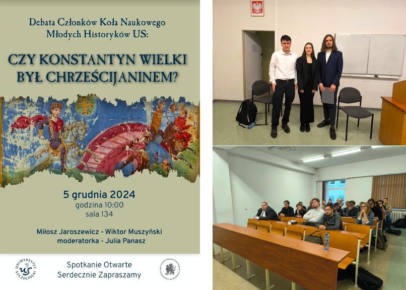 Debata Koła Naukowego Młodych Historyków nt. cesarza Konstantyna Wielkiego
