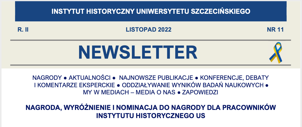 Newsletter Instytutu Historycznego US, XI/2022
