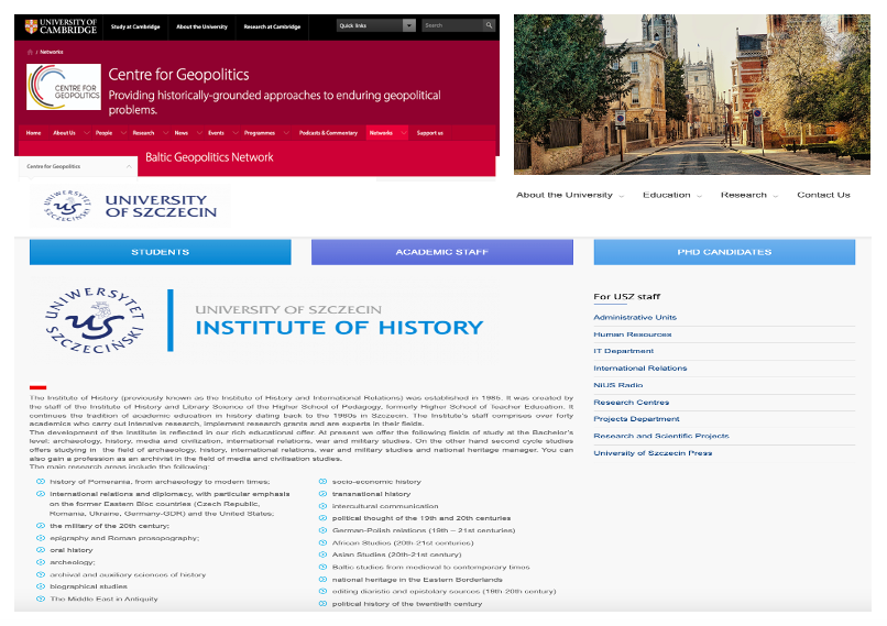 Instytut Historyczny Uniwersytetu Szczecińskiego w prestiżowej sieci Uniwersytetu Cambridge