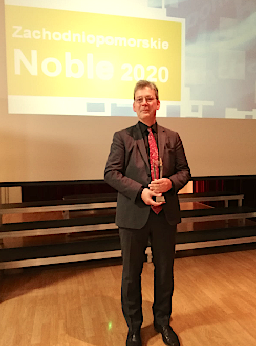 Prof. dr hab. Jörg Hackmann uhonorowany Zachodniopomorskim Noblem za rok 2020